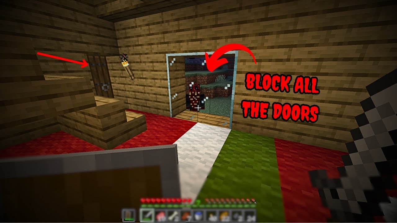 BLOCK ALL THE DOORS Immediately if you see this in your Minecraft world!