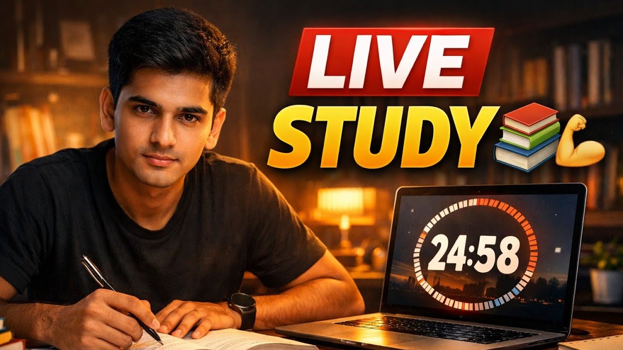 live STUDY ll calm music 🎶 ll use while study ll#neet#iitjee#upse#ncert#livestudy#live#study#focused