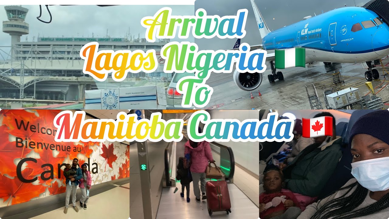 Relocation Travel vlog: MY FLIGHT TO CANADA 🇨🇦 as Permanent Resident| KLM economy|Layover Lounges