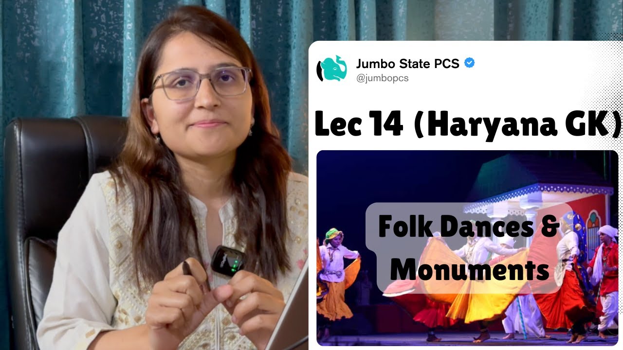 Complete Haryana GK | Lecture 14 - Folk Dances & Monuments