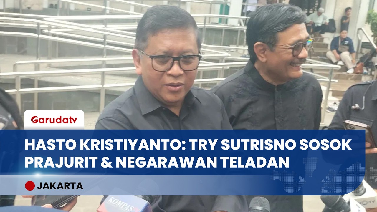 Hasto Kristiyanto Kenang Almarhum Try Sutrisno sebagai Negarawan Sejati