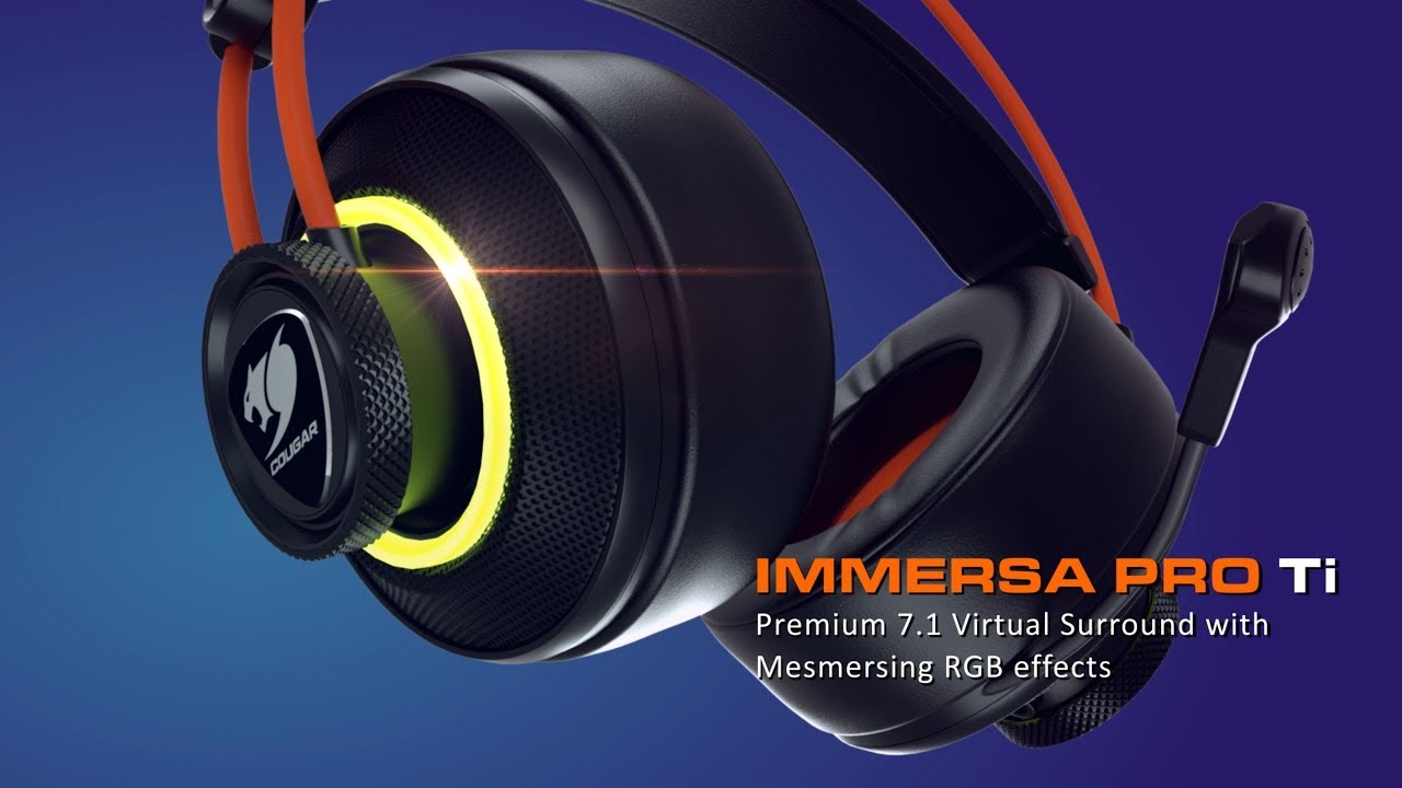 COUGAR Immersa Pro Ti - Premium 7.1 Virtual Surround with Mesmerizing RGB effects