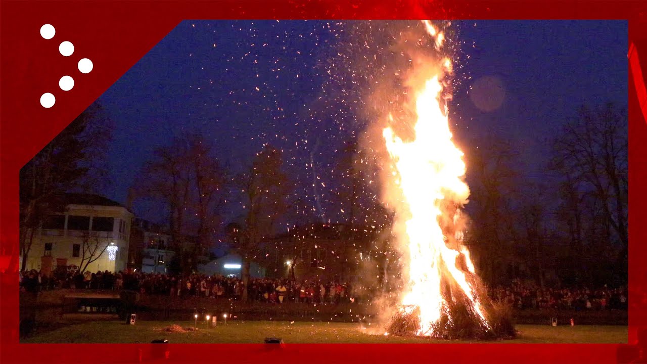 Noale (Venezia), festeggia la Befana con il tradizionale falò e uno spettacolo laser
