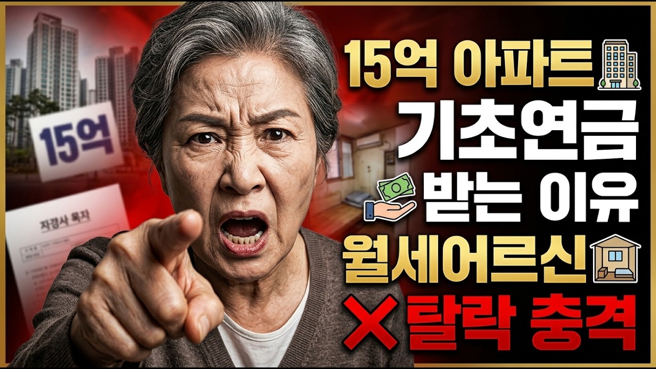 15억 아파트는 기초연금 받고 월세 어르신은 탈락하는 진짜 이유 ㅣ 감액 3가지 완전 정리