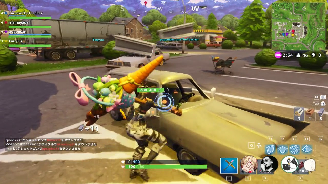 【FORTNITE】2018/04/06　生放送分【すけぽっぽ　灯油　リモーネ先生　96猫】