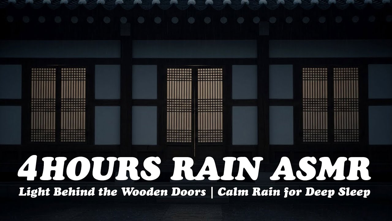 Light Behind the Wooden Doors | Calm Rain for Deep Sleep