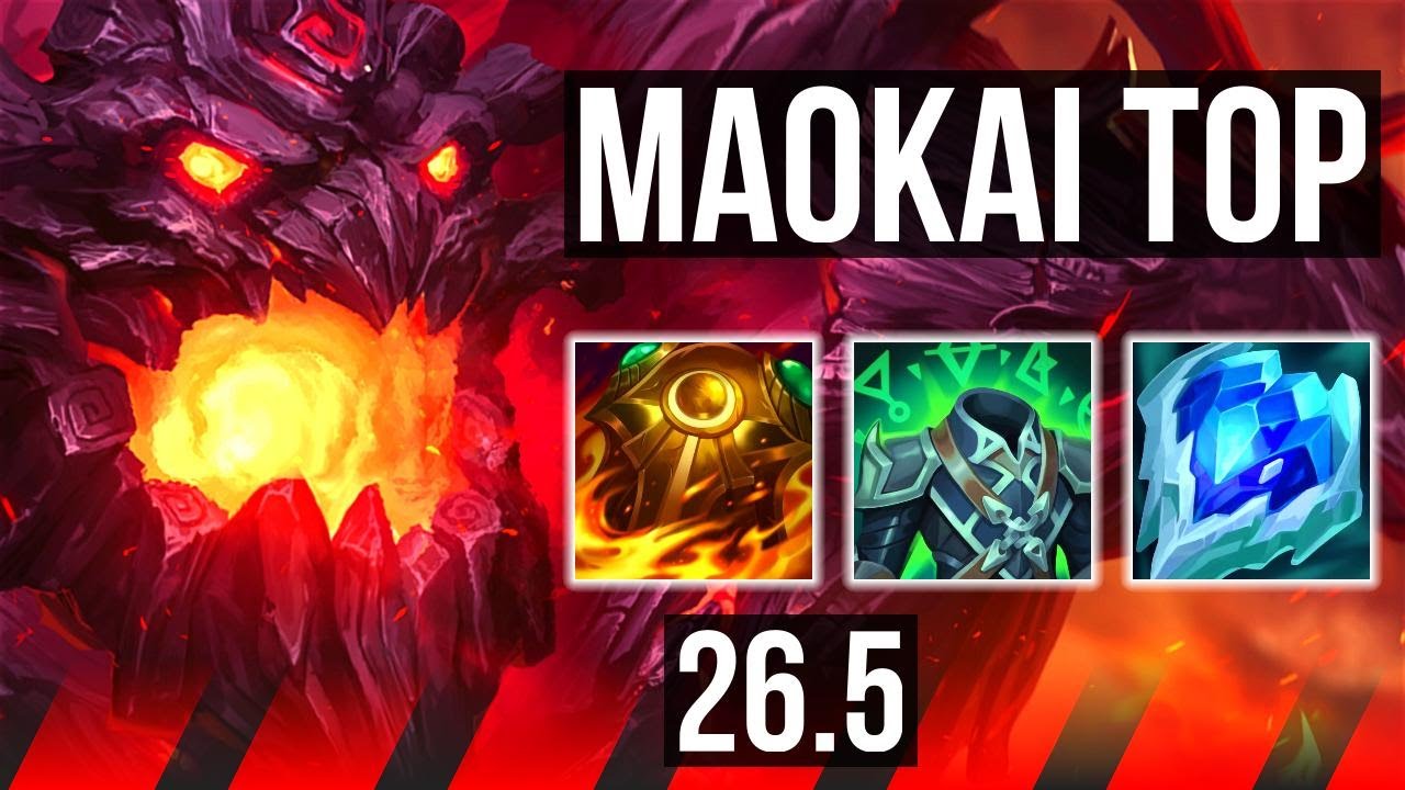 MAOKAI vs MALPHITE (TOP) | 35K damage, Good KDA: 9/1/6 | EUW Master | 26.5