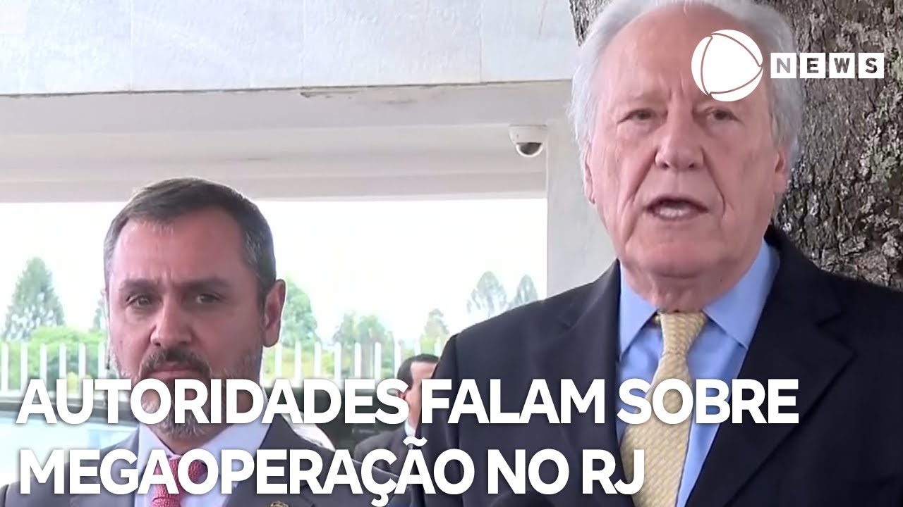 Ministro da Justiça e diretor-geral da PF falam sobre situação no Rio de Janeiro após megaoperação
