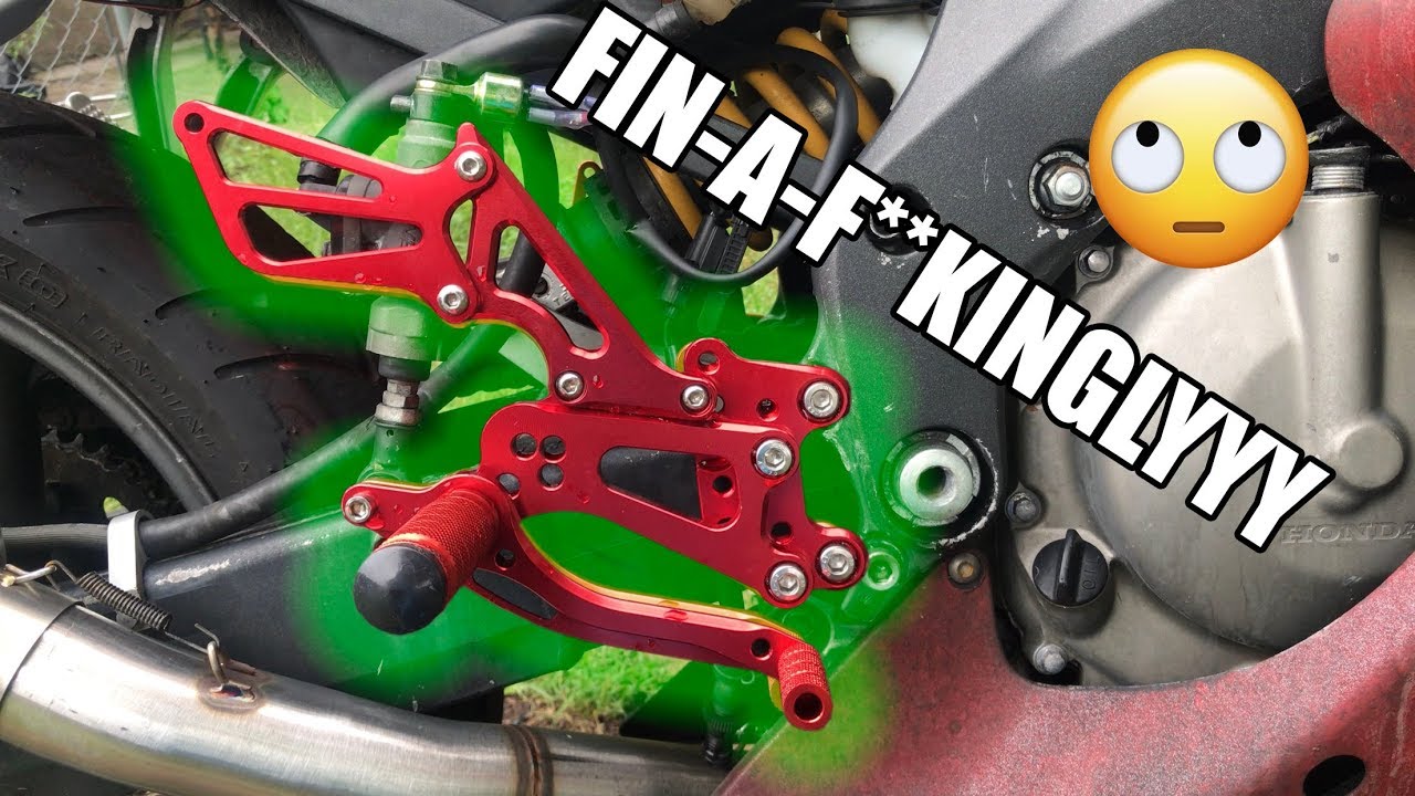 Finishing Installing CBR600 Rearsets