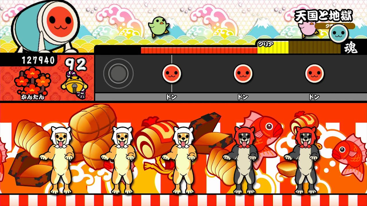 【太鼓の達人WiiU】 天国と地獄(簡単) 【譜面確認プレイ動画】