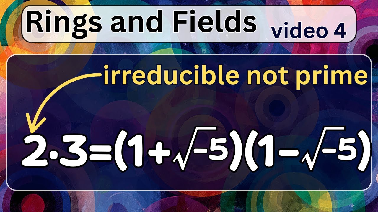 Irreducibles, Primes, and Factorization -- Rings and Fields 4