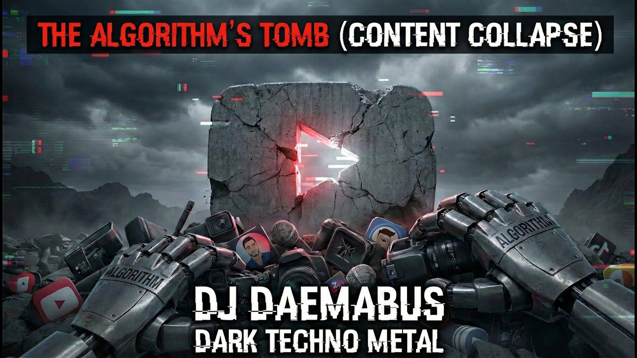 The Algorithm's Tomb (Content Collapse) | Dark Techno Metal | DJ DAEMABUS | Official Music Video