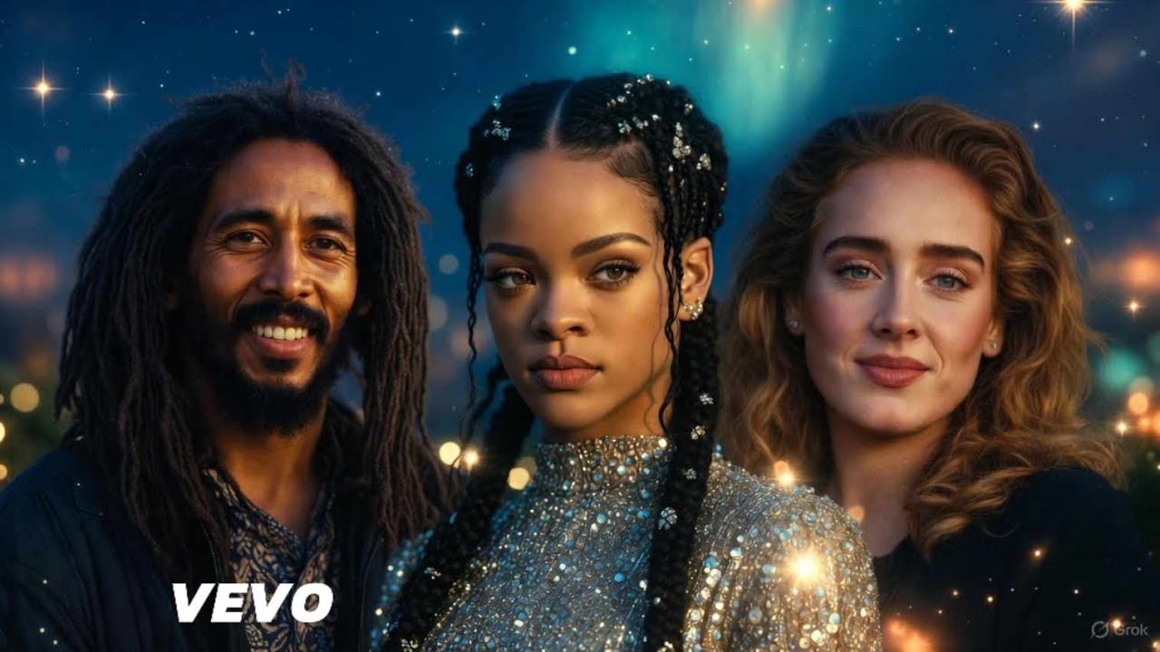 Rihanna Ft Adele & Damian Marley - Victory in Jesus ( Official lyrics video)