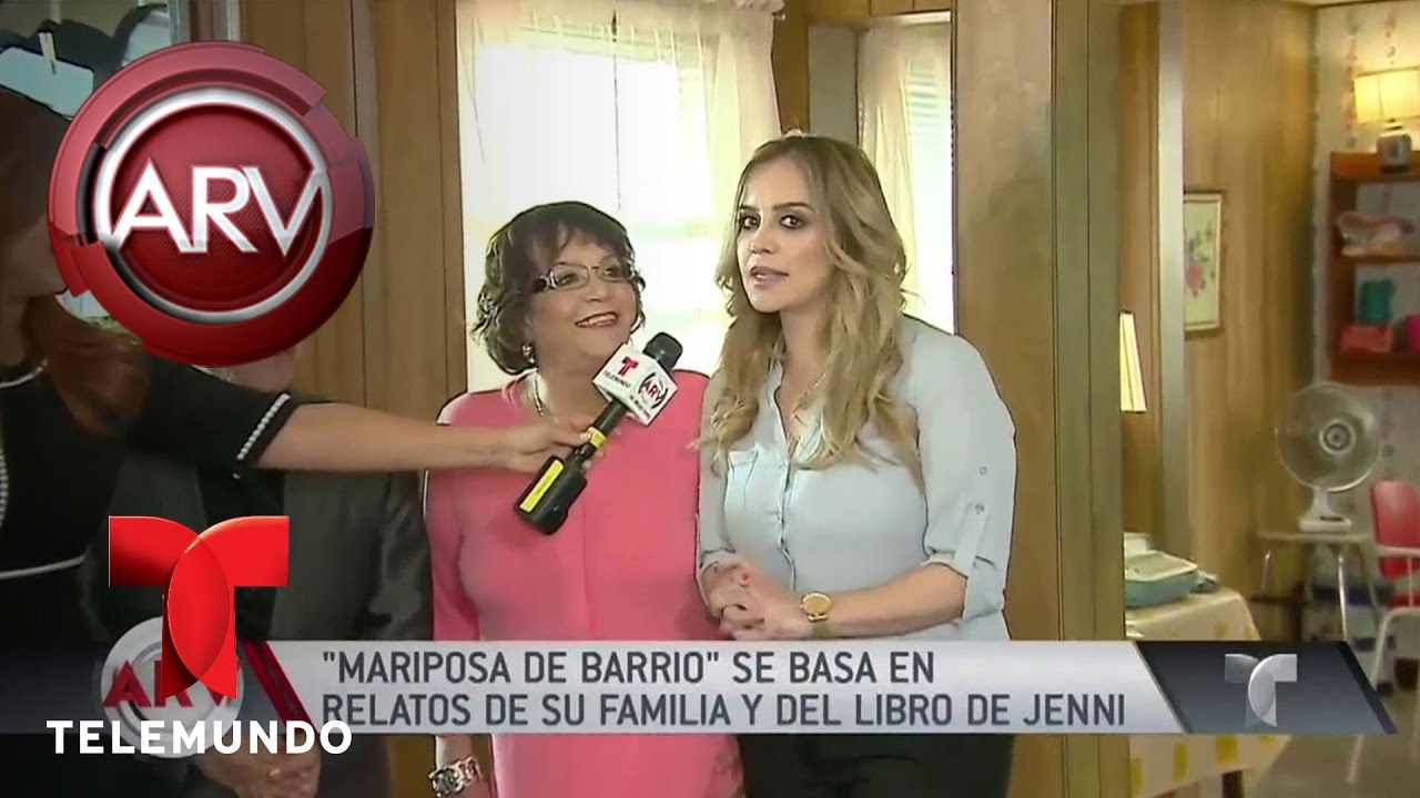 Familia de Jenni visita la escenografía de la serie Mariposa de Barrio | Al Rojo Vivo | Telemundo