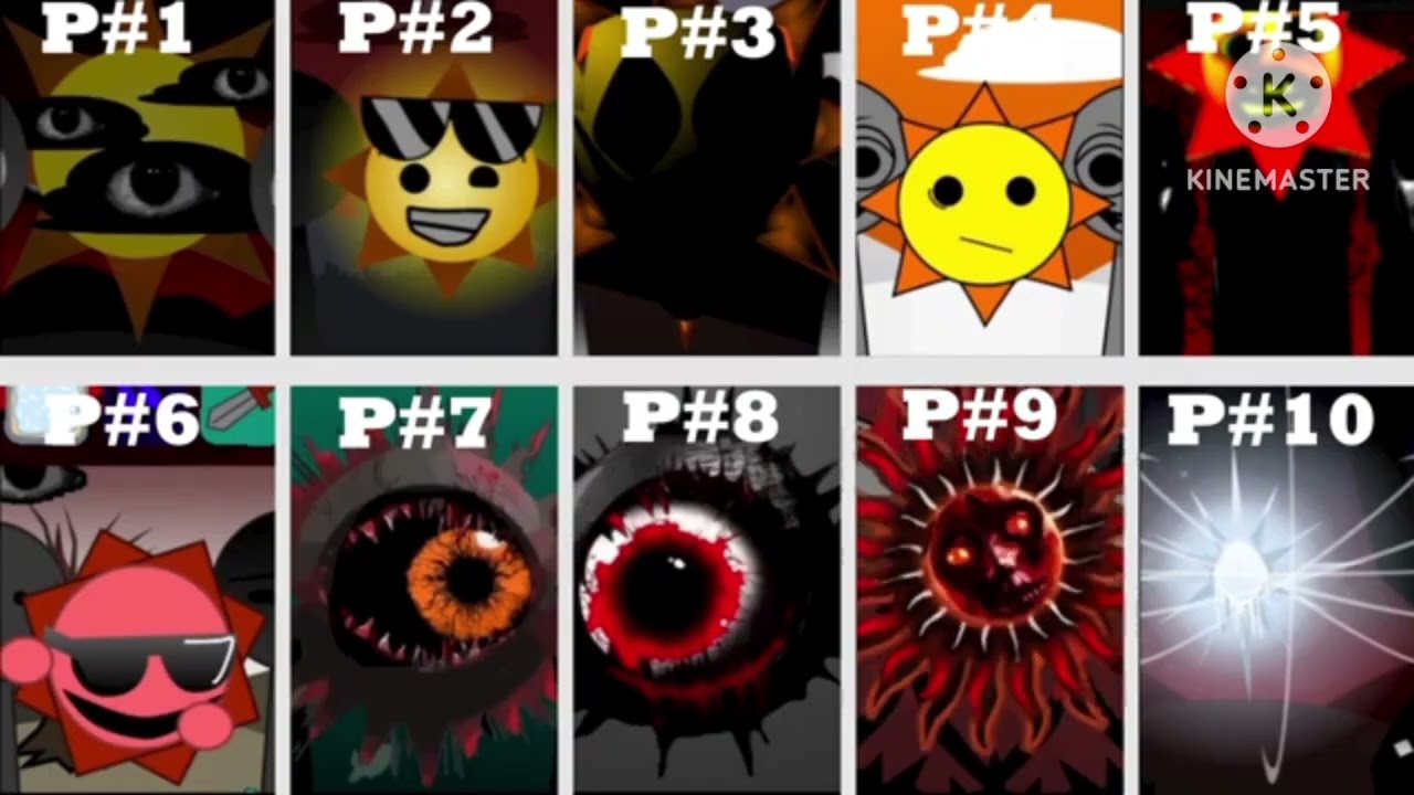 1 to 56 Mr Sun Phase Sprunki