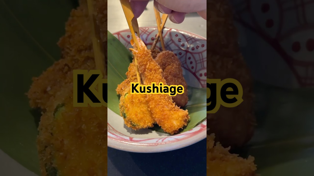 Kushiage + Queso fundido.          