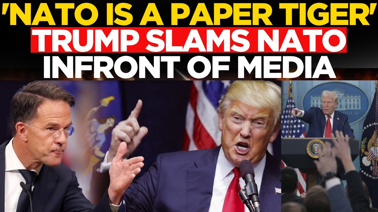 TRUMP SLAMS NATO LIVE | US President Humiliates Allies Over Defense Spending In Front Of World Media