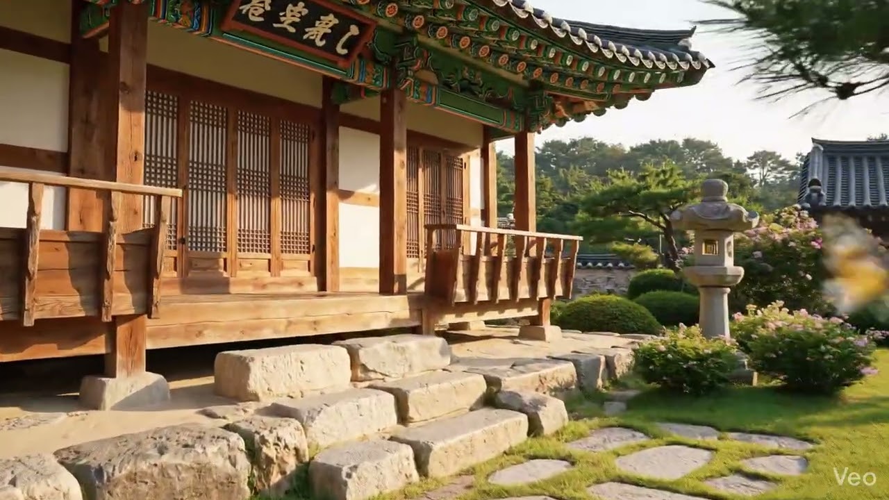 Serene Morning at Hanok Garden