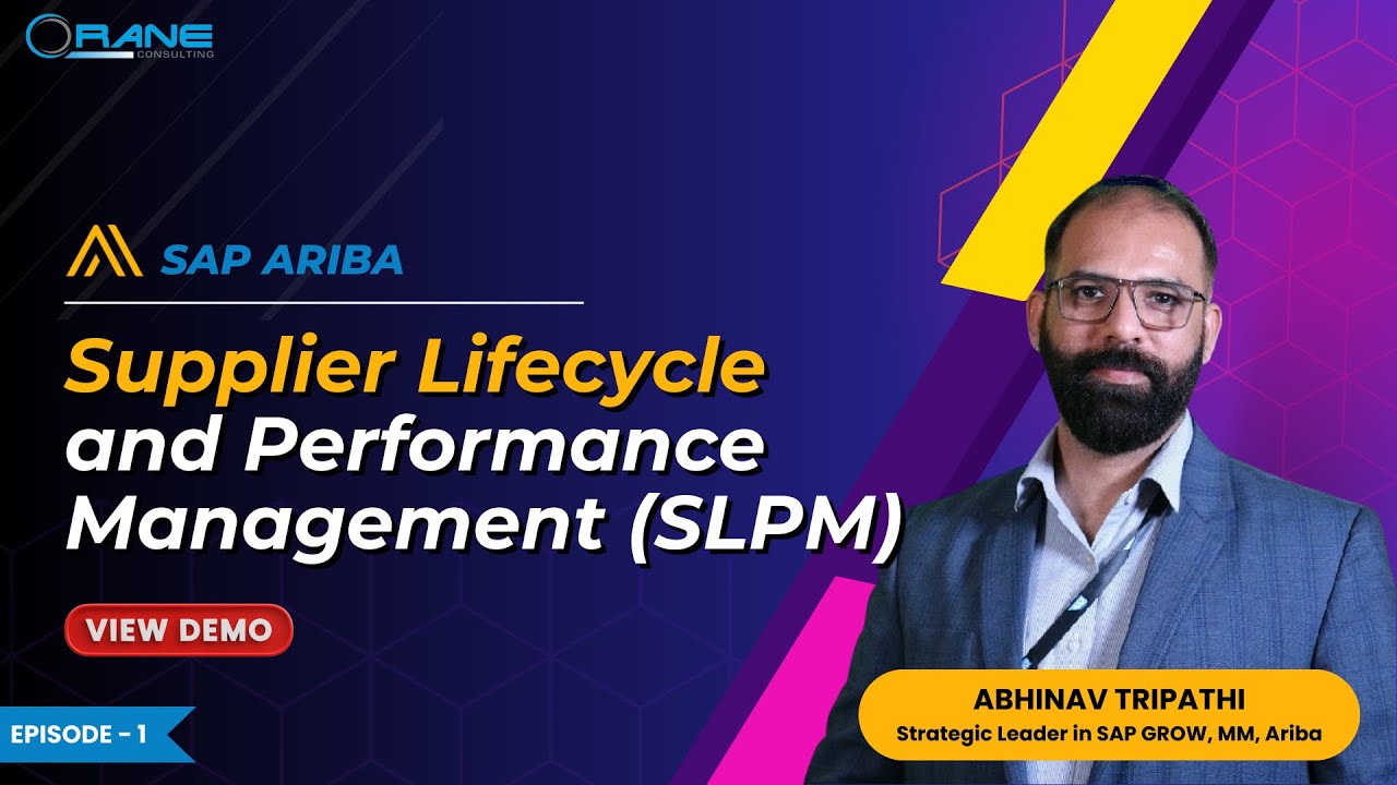 Supplier Lifecycle & Performance Management | Live Demo on SAP Ariba