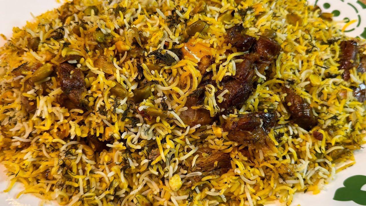 Фисташковый рис (Pesteh Polow) — готовим с Юсефом