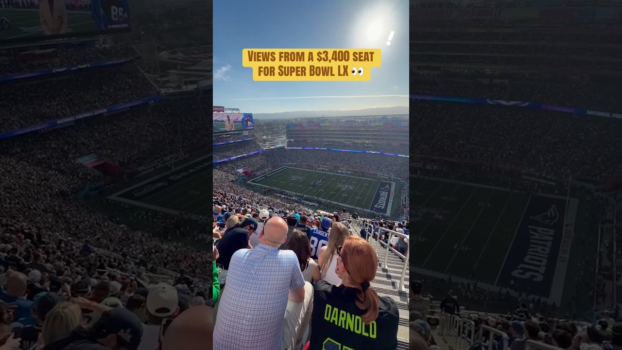 You'll need binoculars for Section 207 at Levi's Stadium 🏟️ #nfl #superbowl