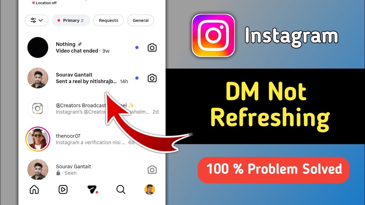 Instagram DM Not Refreshing Problem | Instagram Unread Messages Problem | Instagram DM Not Working