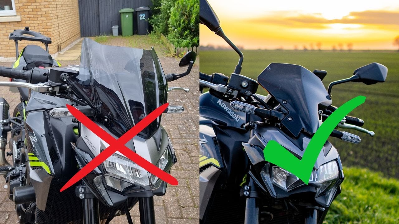 Почему я перешёл с Givi на Kawasaki Tall Windscreen — Kawasaki Z900 | The BikeFather