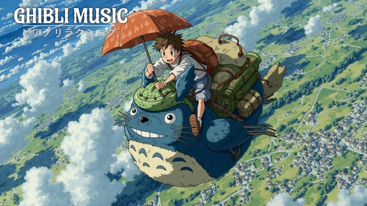 Расслабляющая фортепианная музыка Ghibli для учебы и сна ~ Каверы аниме на пианино Джо Хисаиши