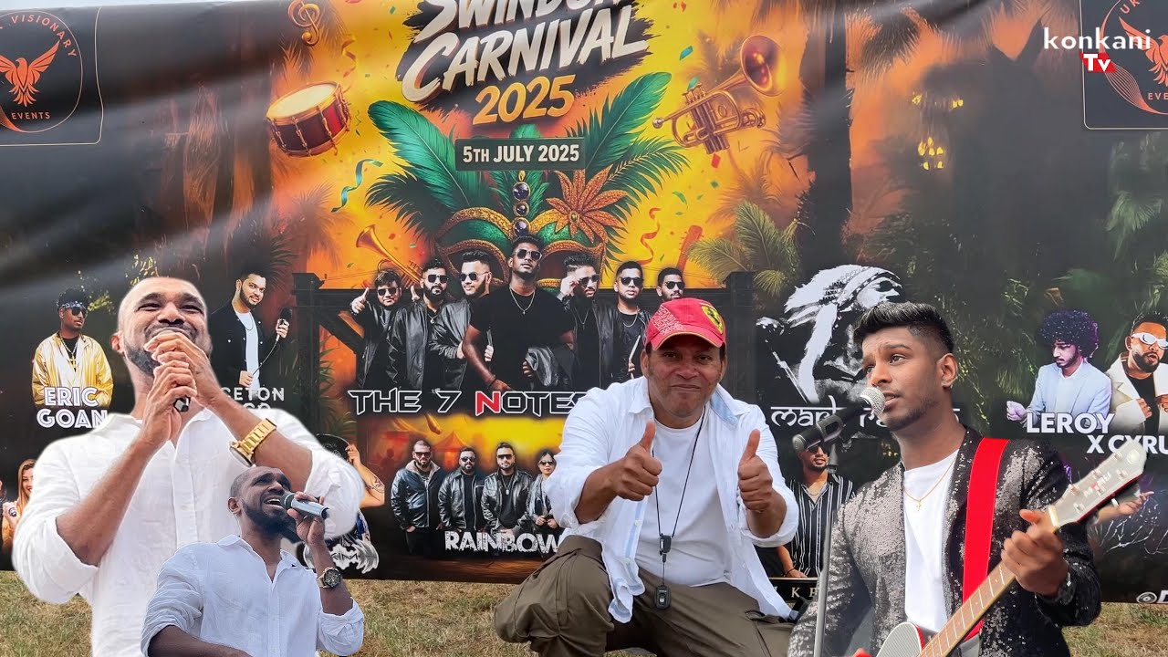Swindon Carnival 2025 | Mark Rvlon, 7Note, Rainbows End, Goan Stars | Konkani TV