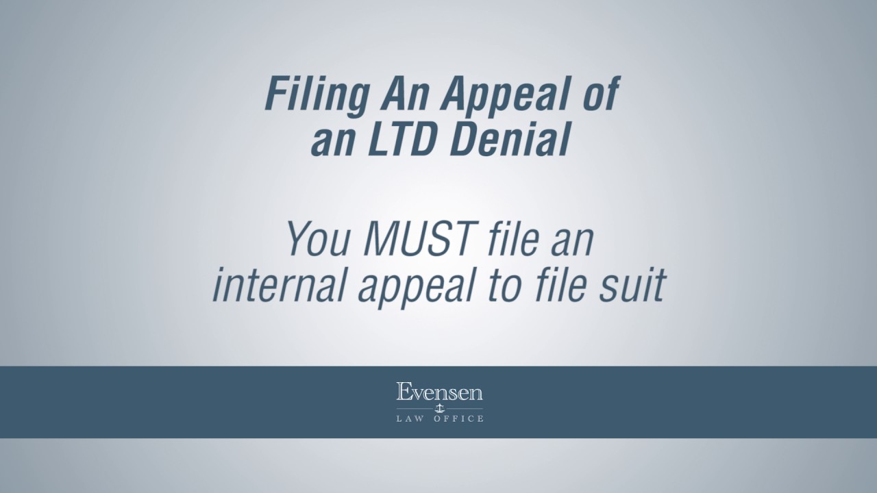 Filing an Appeal of an LTD Denial