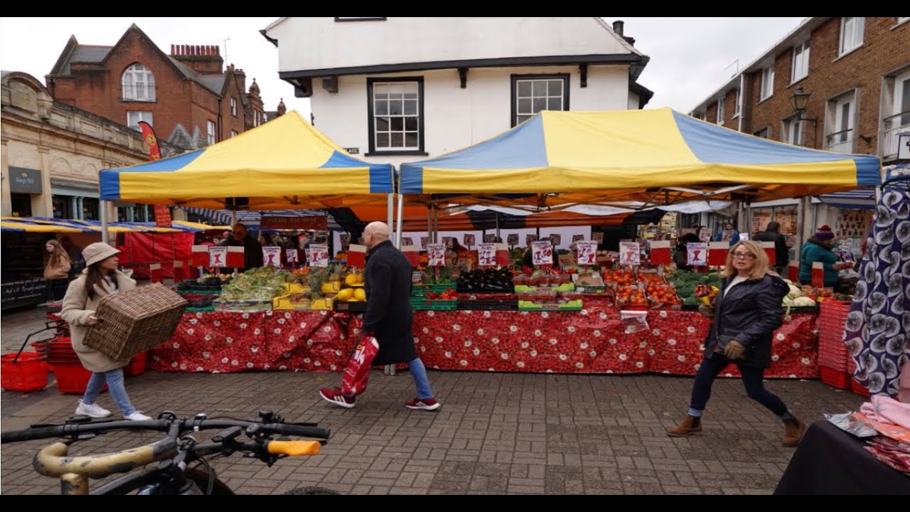 St Albans street food Market, Town centre and Cathedral #chefstravels