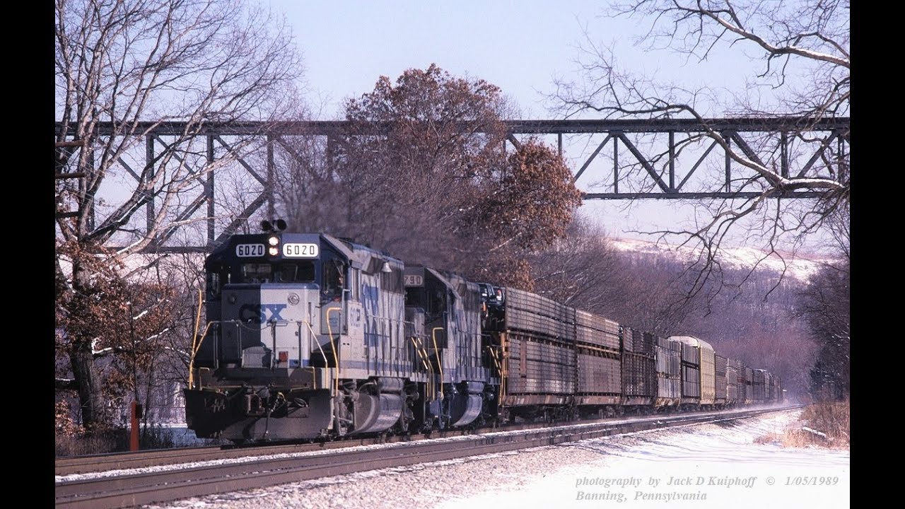 CSX, The Early Colorful Years, Part II. Never knew what you would see. Filmed January-March 1989