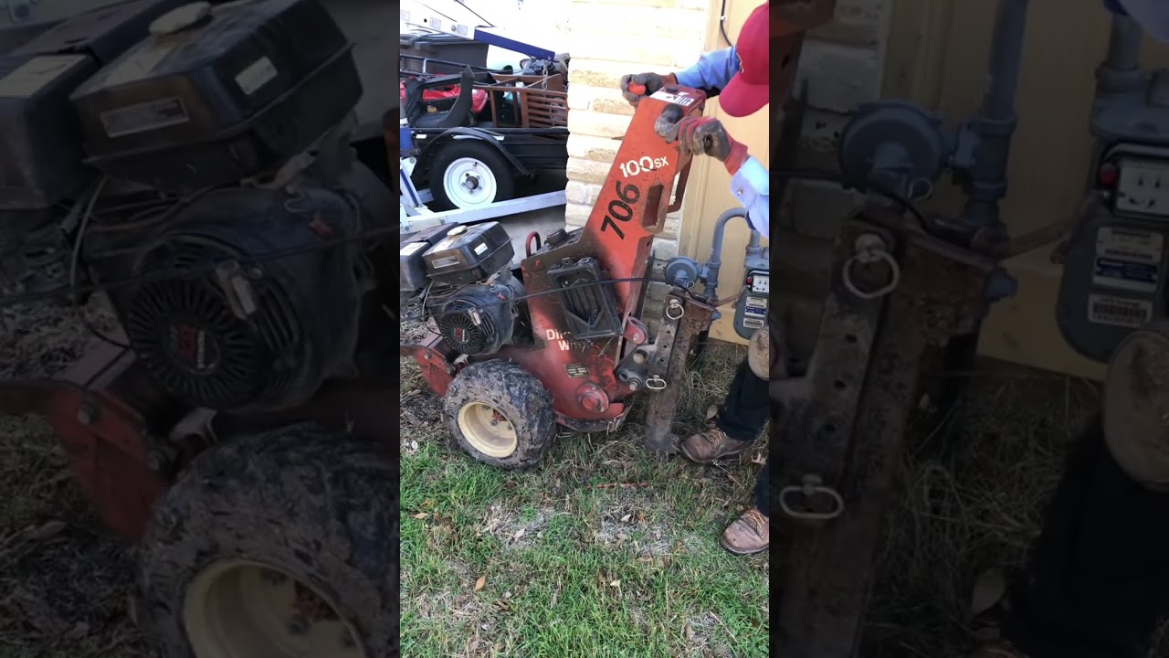 Fiber Burying With Plow - 100sx Ditch Witch