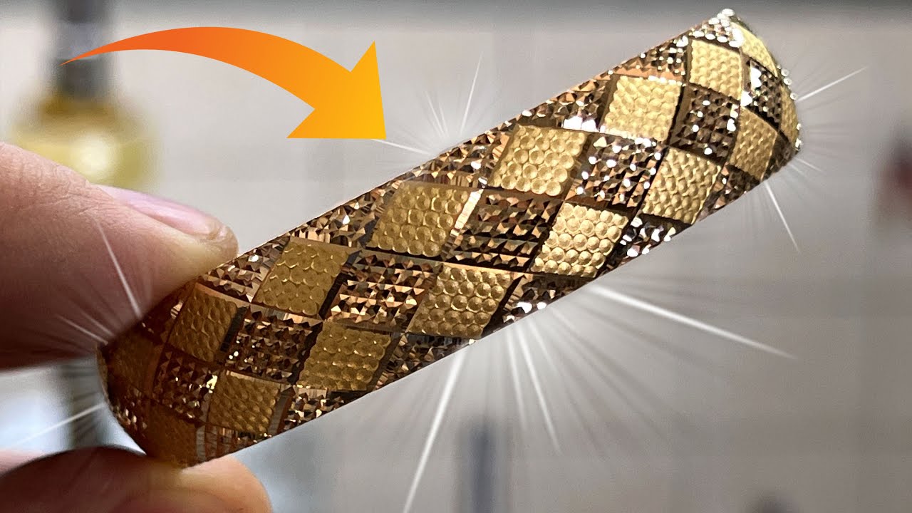 Изготовление браслета с песочными точками и хрустальным блеском
