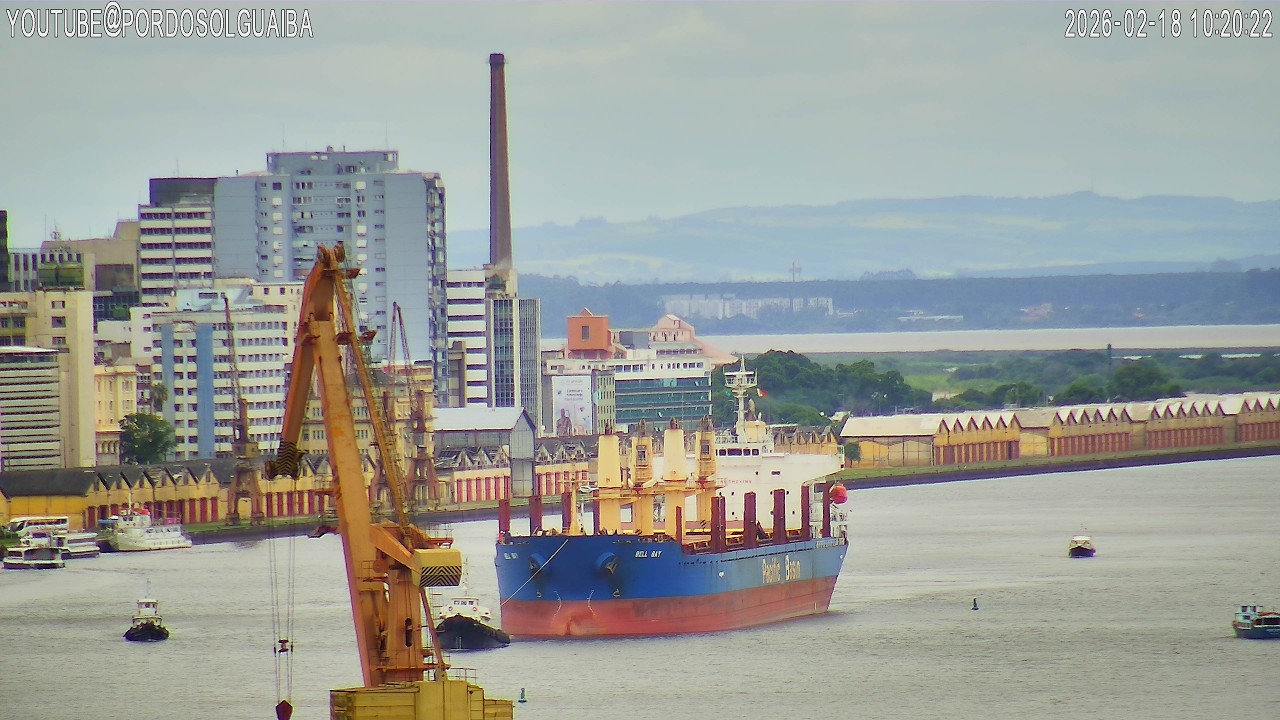 Chegada do Navio Bell Bay em Porto Alegre 18/02/2026
