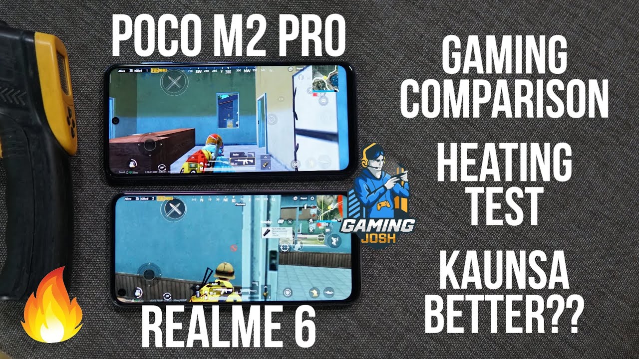 POCO M2 Pro vs Realme 6 Gaming Comparison, Smooth + Extreme Heating Test | Gaming Josh