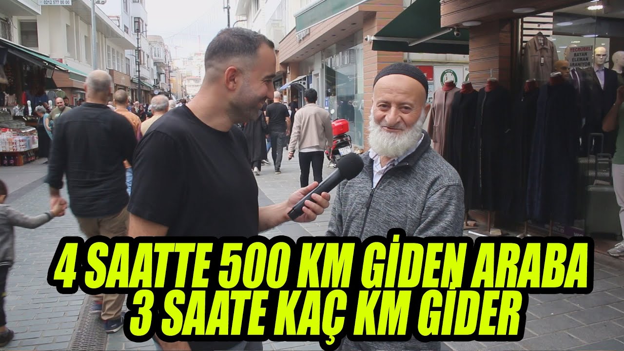 4 Saatte 500 Km Giden Bir Araba 3 Saatte Kaç Km Gider 