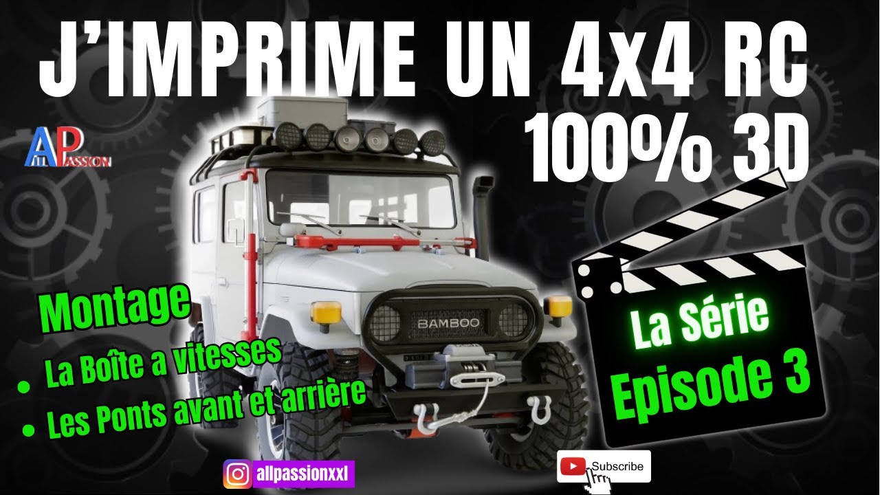 4x4 RC imprimé en 3D ! Episode 3 / Debut du montage !