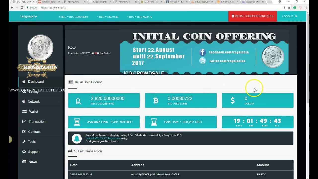Regal Coin - Full Tutorial (Step By Step) - How To Sign Up