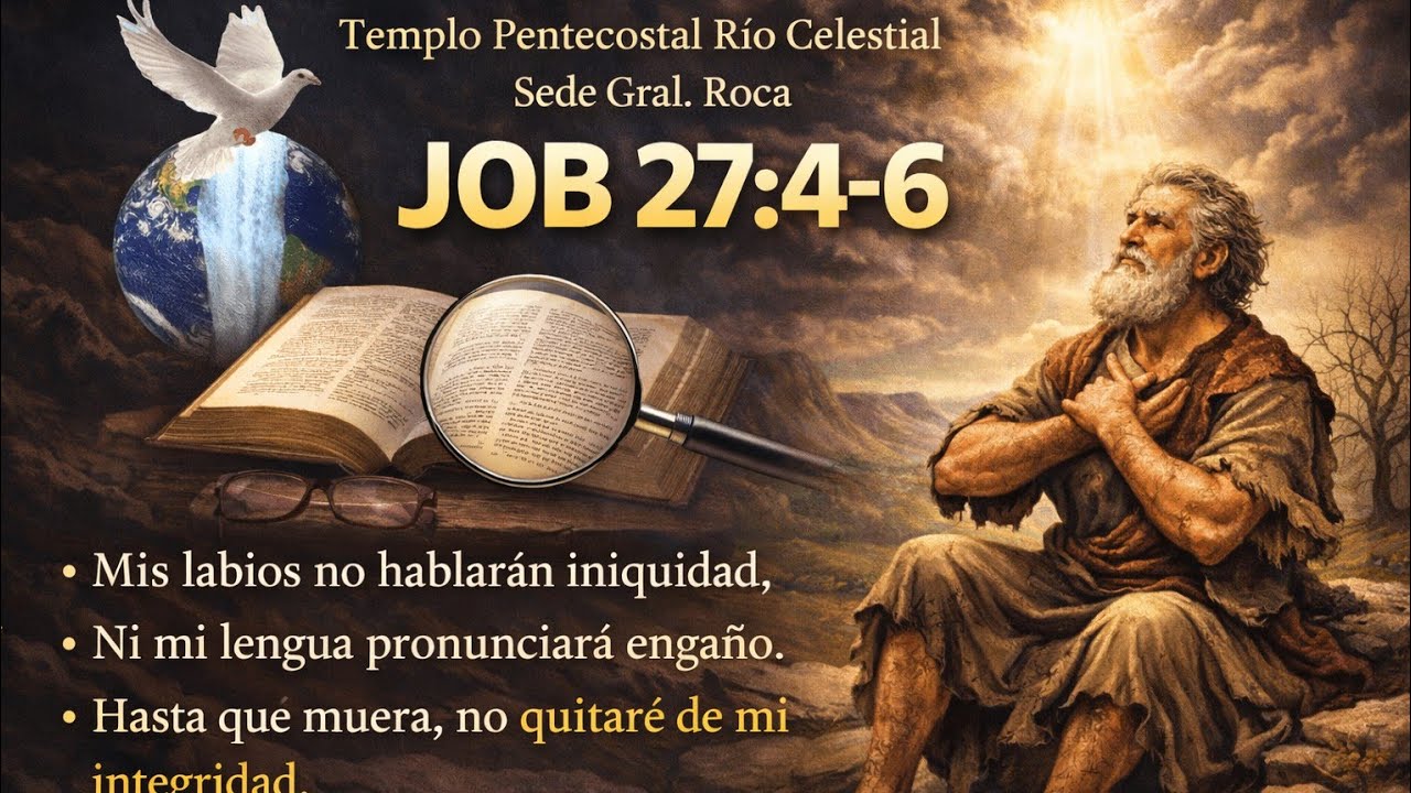Job 27: 4~6 🔵 Templo Pentecostal Rio Celestial Sede Gral. Roca