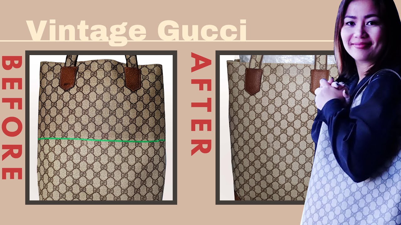CLEANING A VINTAGE GUCCI HANDBAG