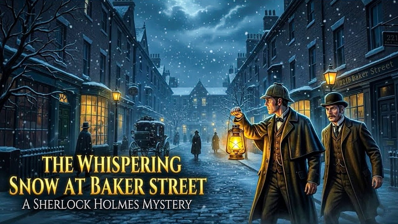 Sherlock Holmes and the Whispering Snow at Baker Street | Cozy Victorian Sleep Story