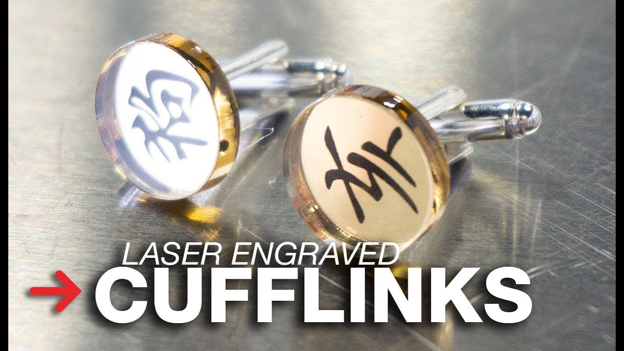 Laser Engraved Cufflinks | Laser Engraved Tie Bars | Acrylic Mirror