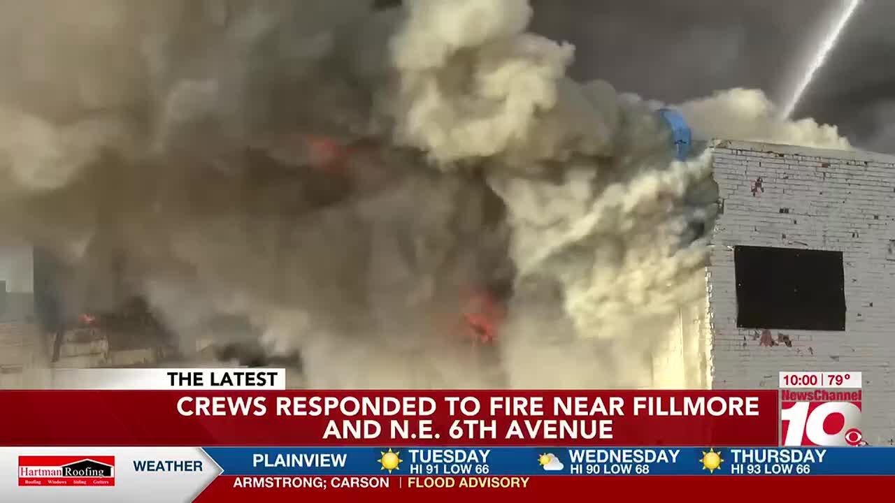 Crews responded to fire near Fillmore and 6th