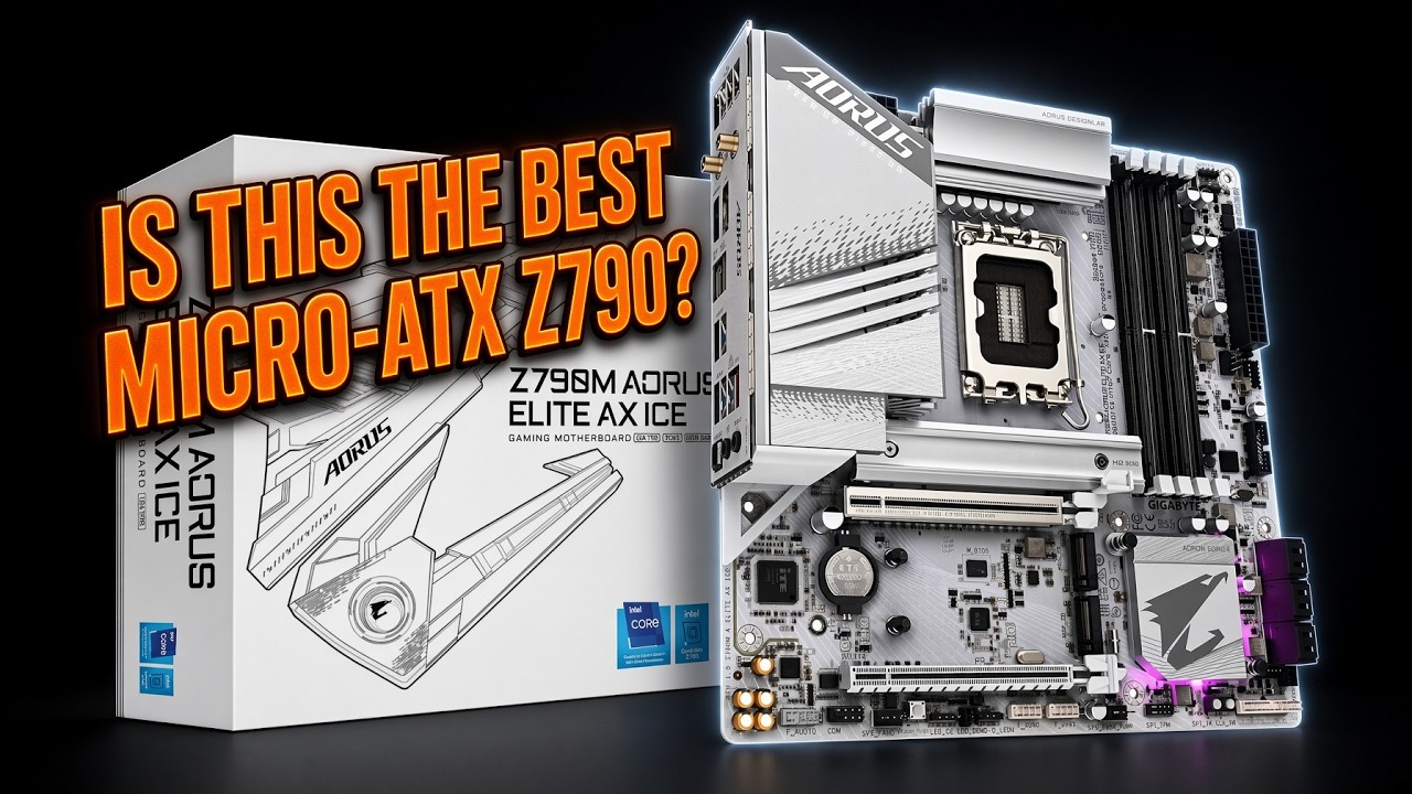 The Best All-white Micro-ATX motherboard - Gigabyte Z790M AORUS Elite AX ICE