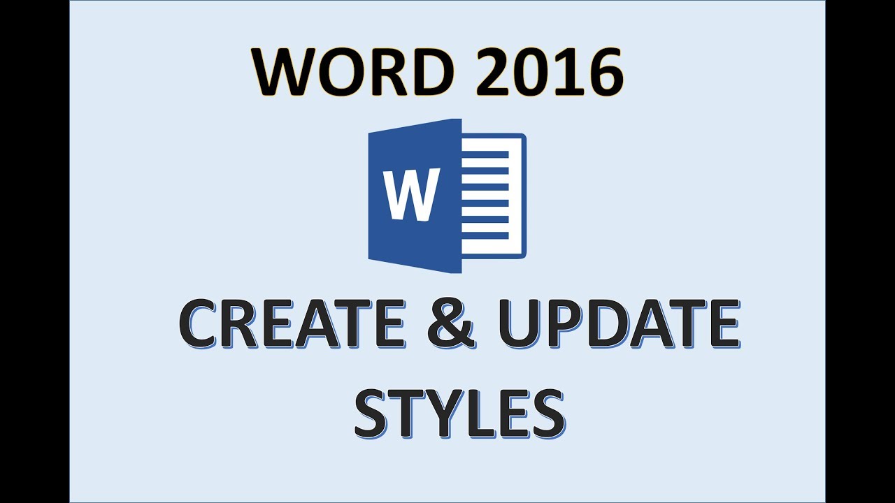 Word 2016 - Modifying Styles - How to Modify a Style in Microsoft MS - Create Update & Apply MS 365