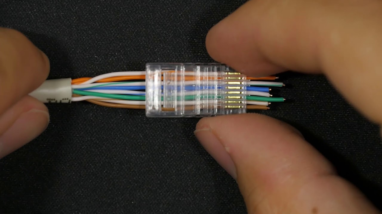 RJ-45 a cat. 5e kábelre - pontosabban:)