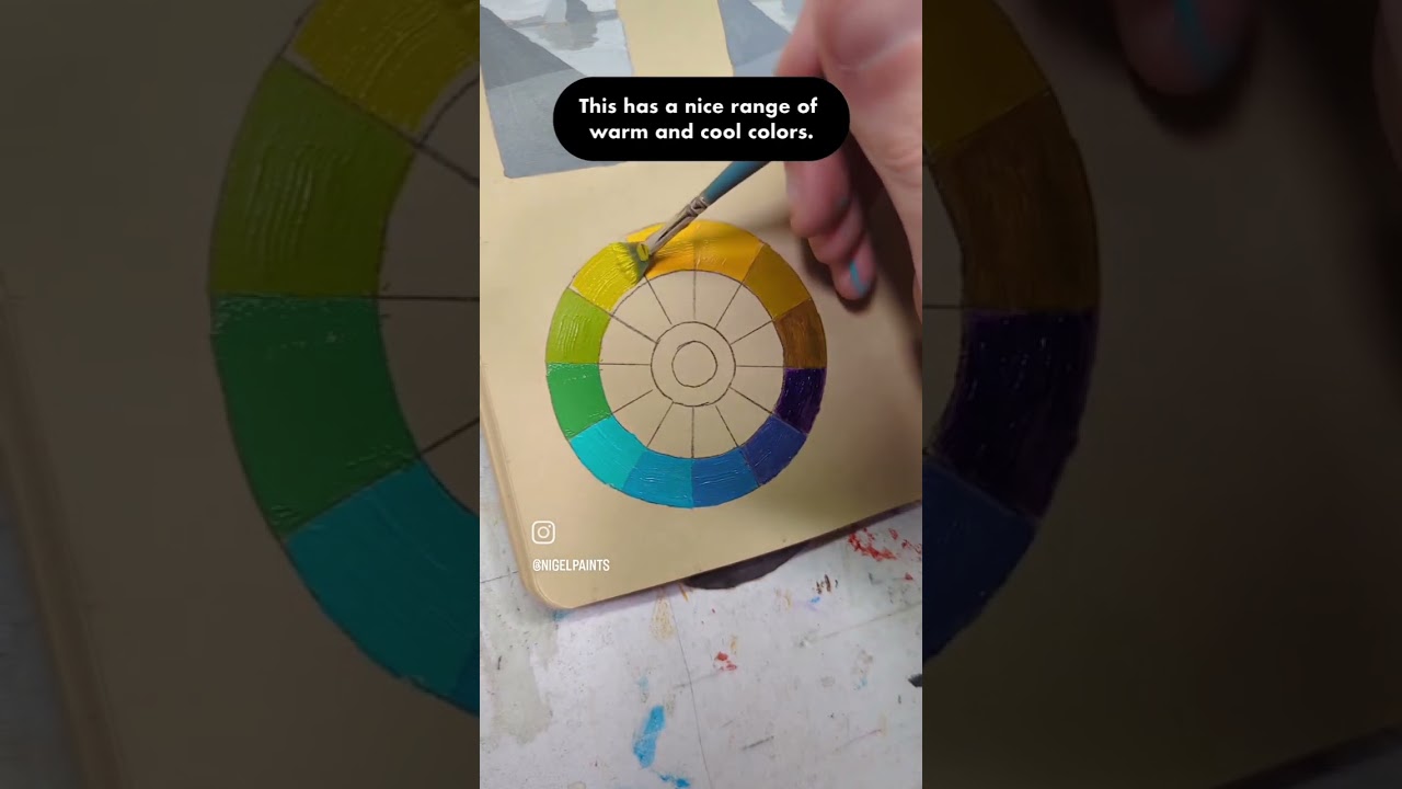 Color Study Process. #acrylicpainting #colortheory #colourstudy #colorstudy #colormixing