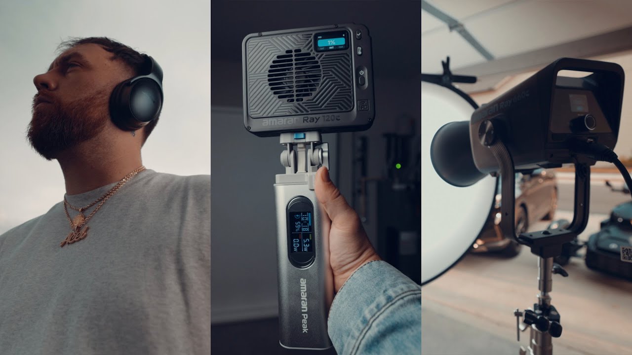 НОВЫЕ прожекторы Amaran Ray — портативные и мощные! (60C, 120C, 360C, 660C)