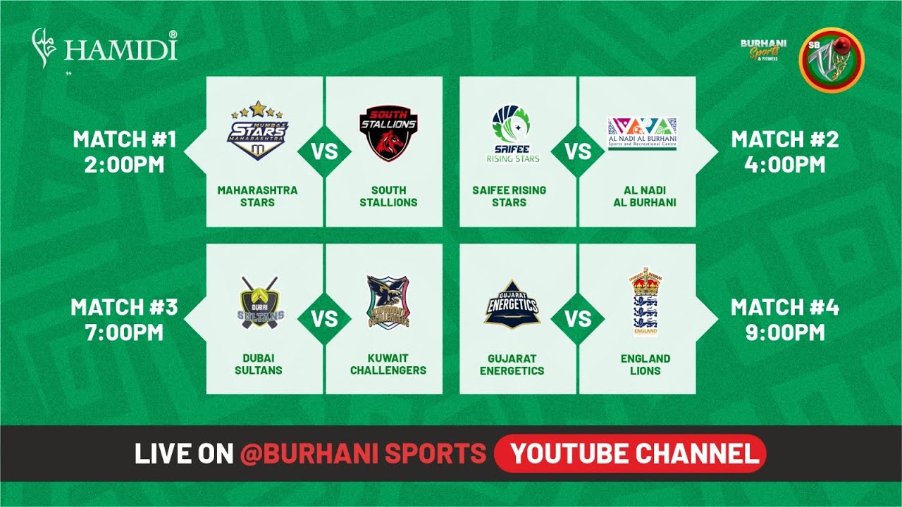 SBT10 Season 7 - Hamidi Cup - QF2 (Saifee Rising Stars vs Al Nadi Al Burhani)